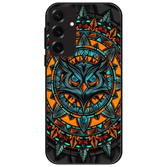 Owl Art - Glossy Metal Silicone Case for Samsung Galaxy S25 Plus