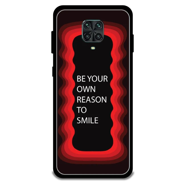 'Be Your Own Reason To Smile'  - Red Armor Case For Redmi Models Redmi Note 10