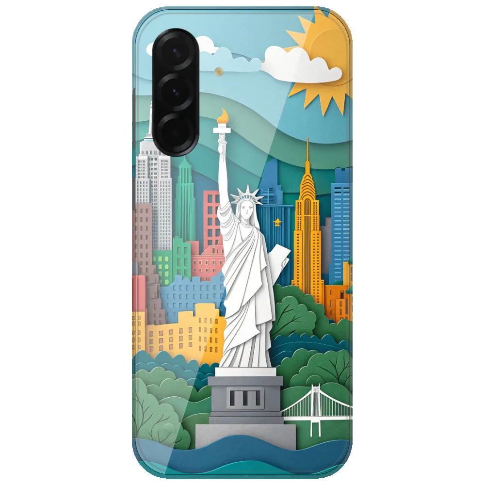 Paper Cut New York - Printed Silicone Case for Samsung Galaxy A26