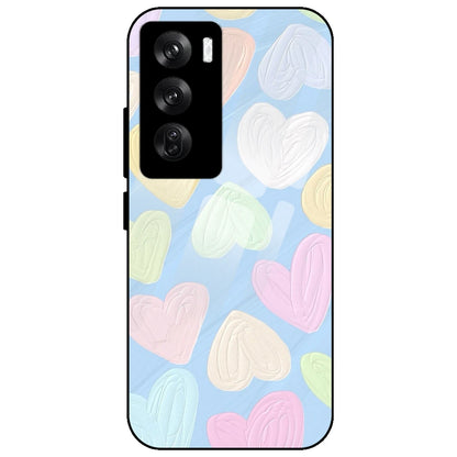 Pastel Hearts - Glass Case for Oppo Reno 12 Pro