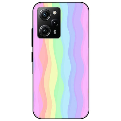 Pastel Rainbows - Glossy Metal Silicone Case for Poco X5 Pro
