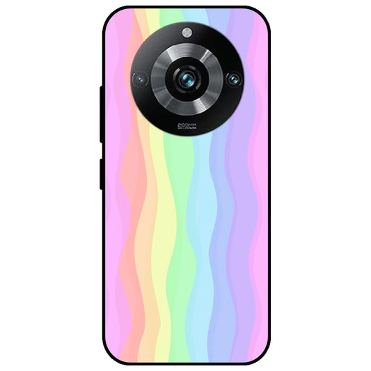 Pastel Rainbows - Glossy Metal Silicone Case for Realme 11 Pro Plus