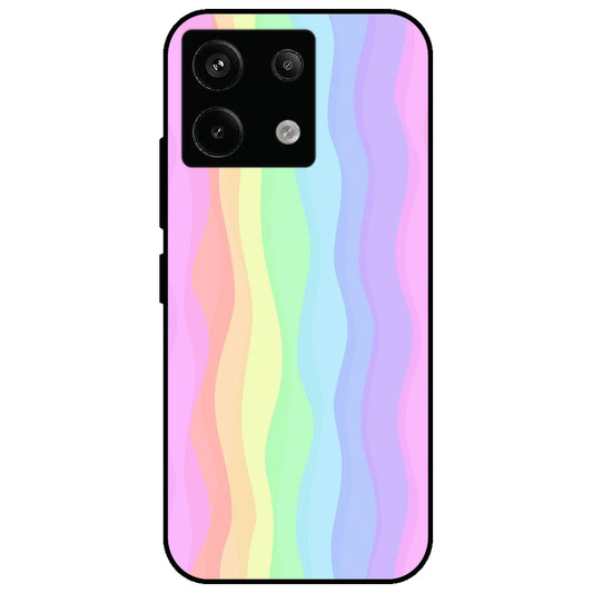 Pastel Rainbows - Glossy Metal Silicone Case for Redmi Note 13 Pro 5G
