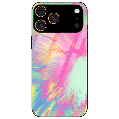 Pastel Splash Tie Dye - Glass Case for Apple iPhone 17 Pro Max