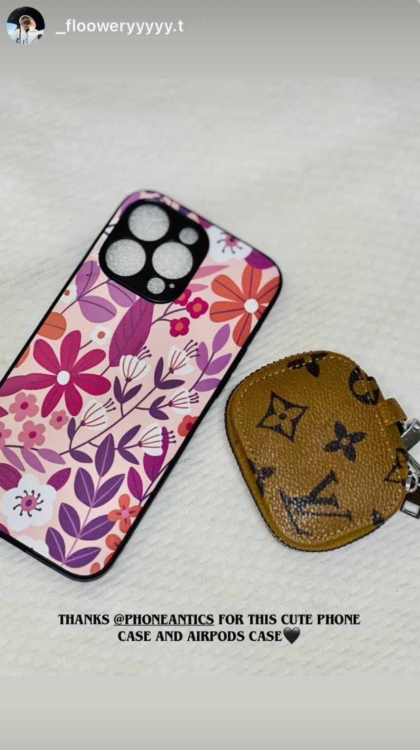 Customer @_flooweryyyyy.t with their PhoneAntics case