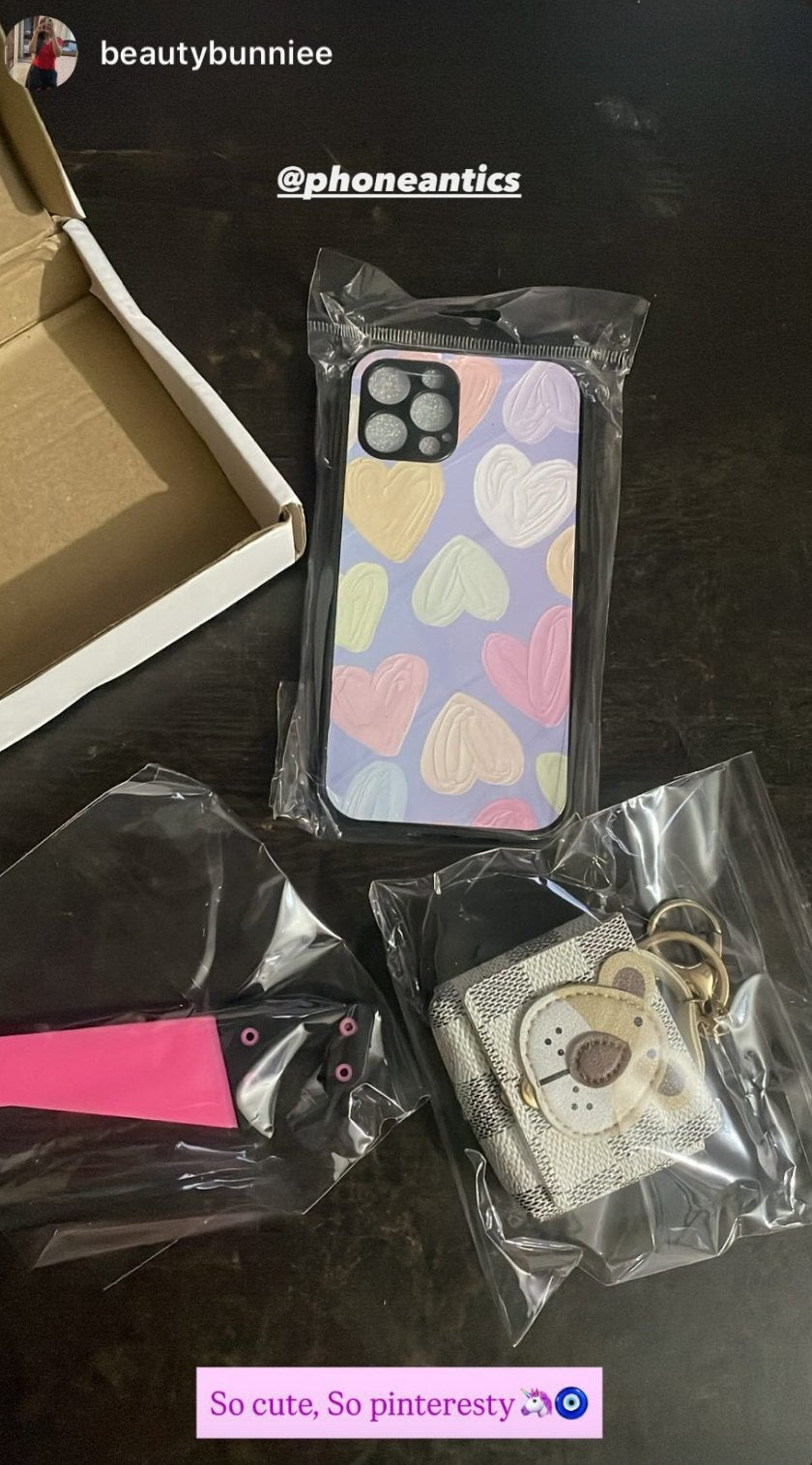 Customer @beautybunniee with their PhoneAntics case