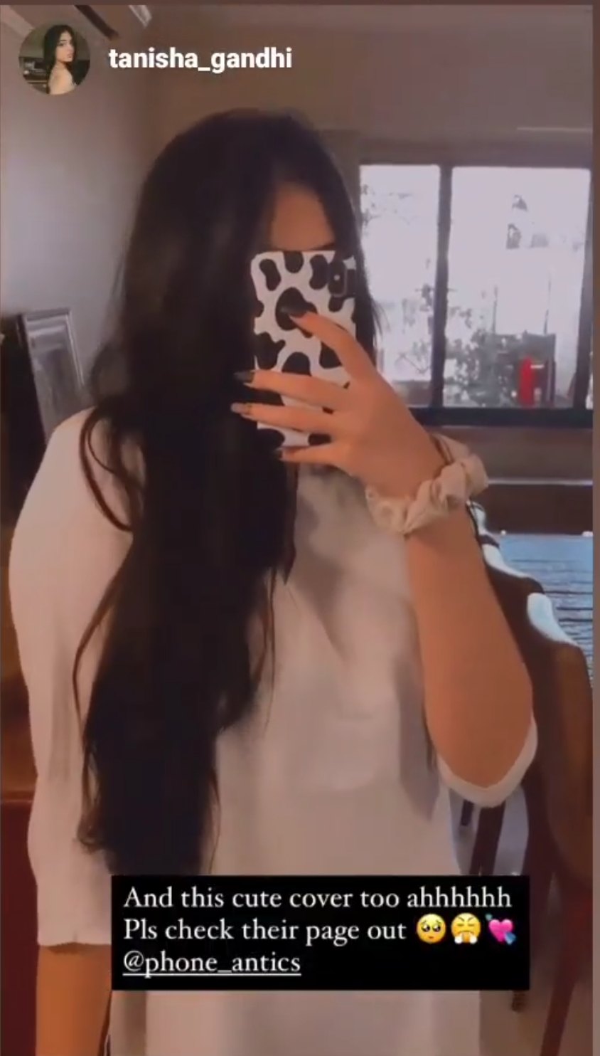 Customer @tanisha_gandhi with their PhoneAntics case