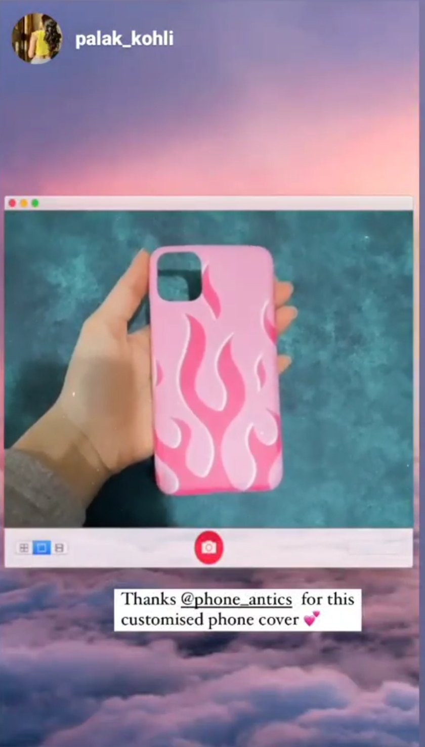 Customer @palak_kohli with their PhoneAntics case