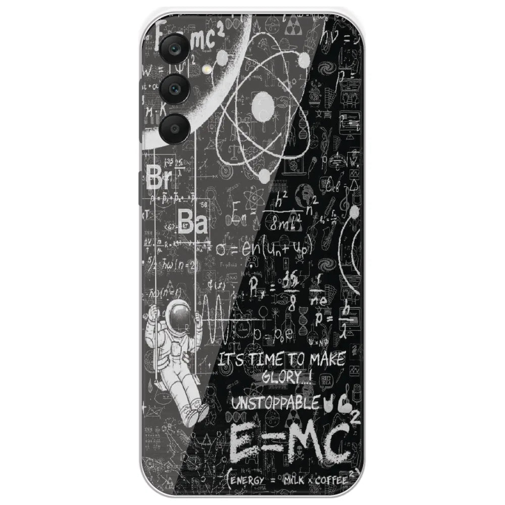 Physics Chalkboard - Printed Silicone Case for Samsung Galaxy A25
