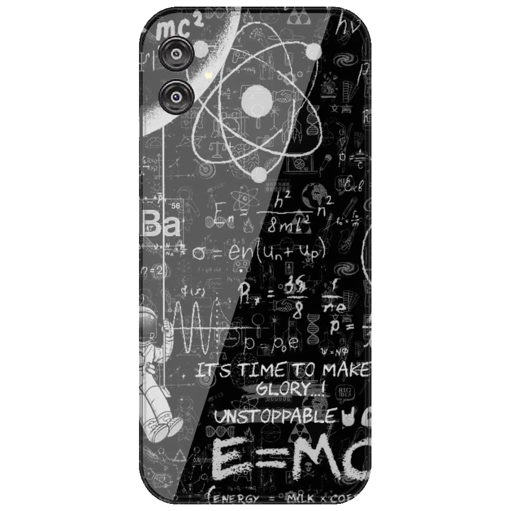 Physics Chalkboard - Printed Silicone Case for Samsung Galaxy F04