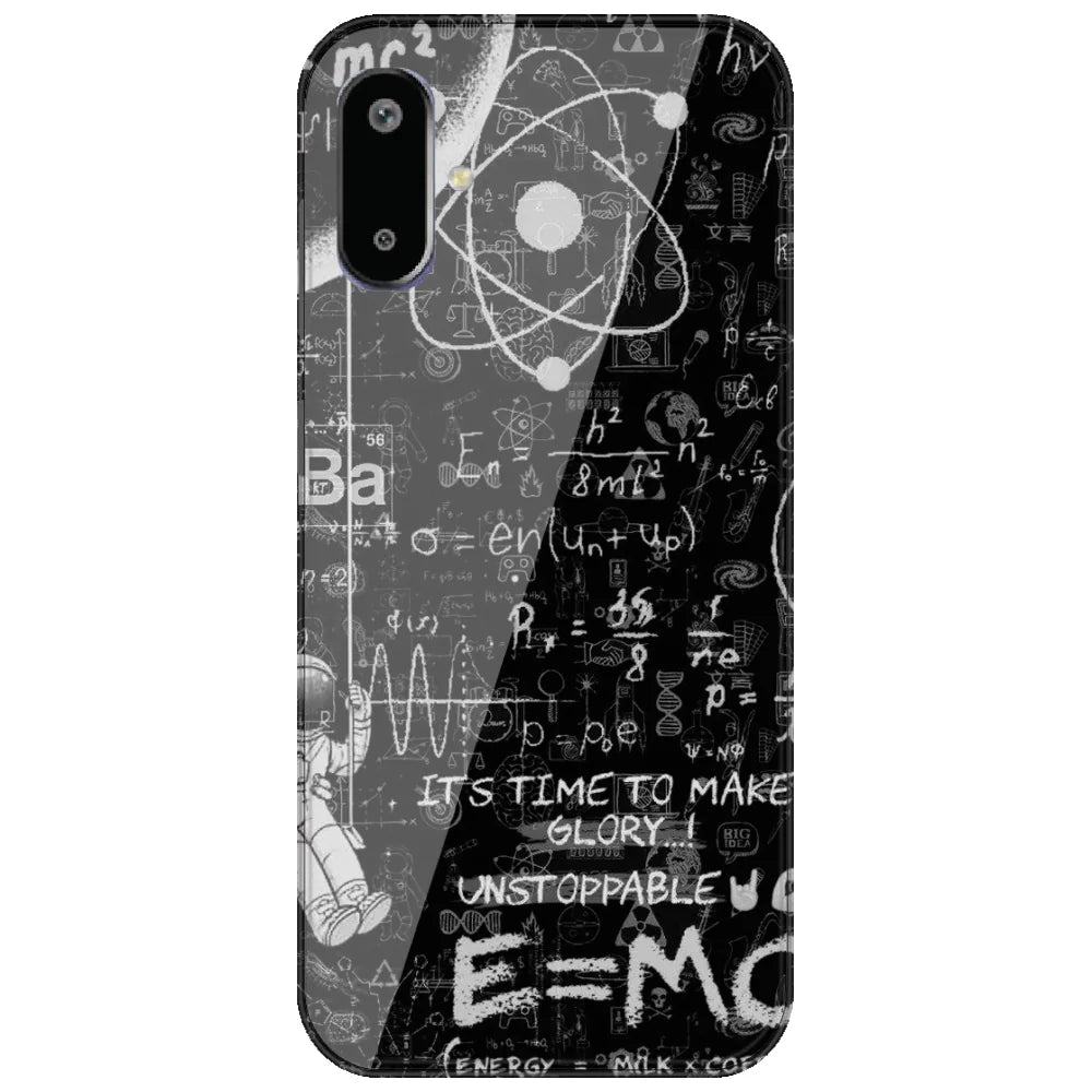 Physics Chalkboard - Printed Silicone Case for Samsung Galaxy F06
