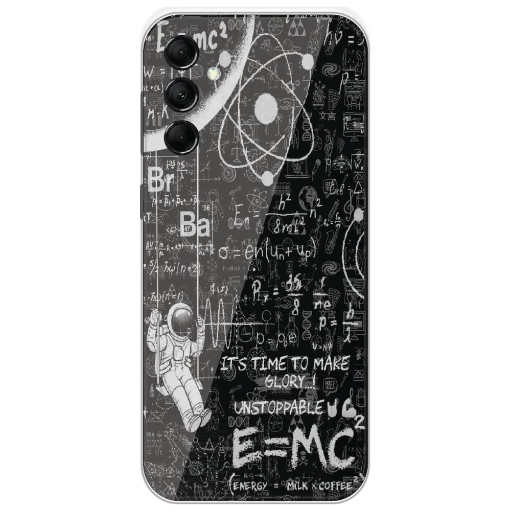 Physics Chalkboard - Printed Silicone Case for Samsung Galaxy M14 5G