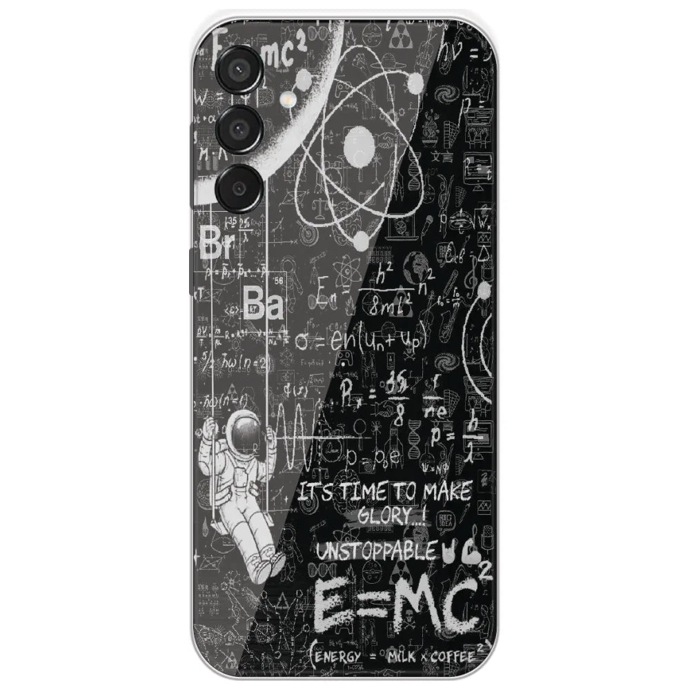 Physics Chalkboard - Printed Silicone Case for Samsung Galaxy M15