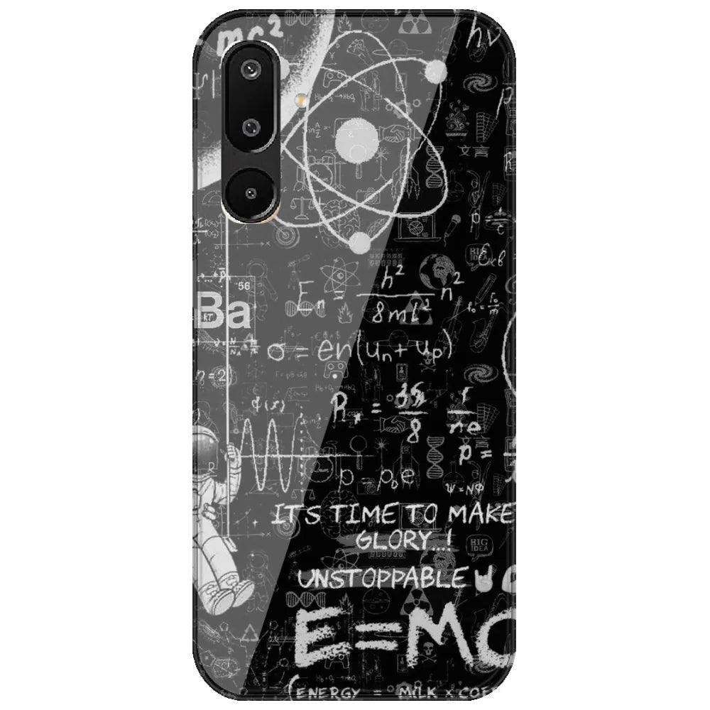 Physics Chalkboard - Printed Silicone Case for Samsung Galaxy M16