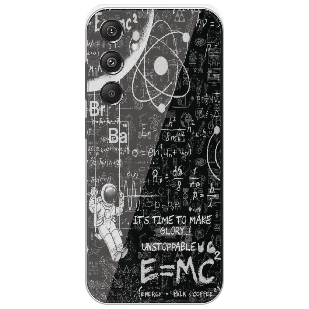 Physics Chalkboard - Printed Silicone Case for Samsung Galaxy M34 5G