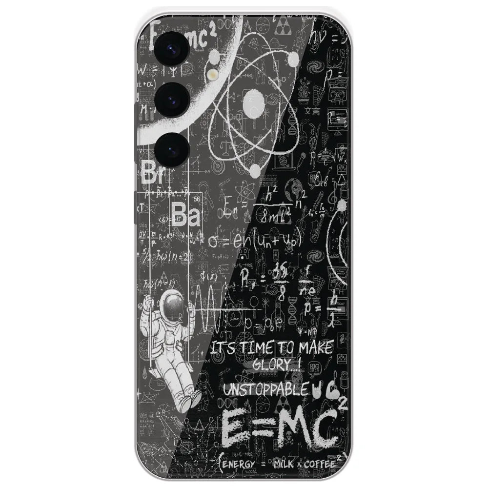Physics Chalkboard - Printed Silicone Case for Samsung Galaxy S24 Plus