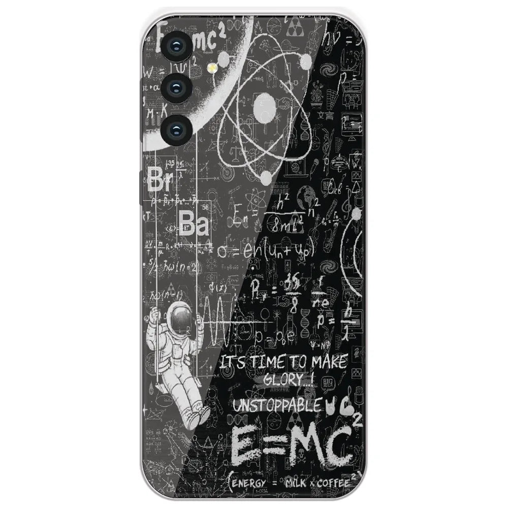 Physics Chalkboard - Printed Silicone Case for Samsung Galaxy S24