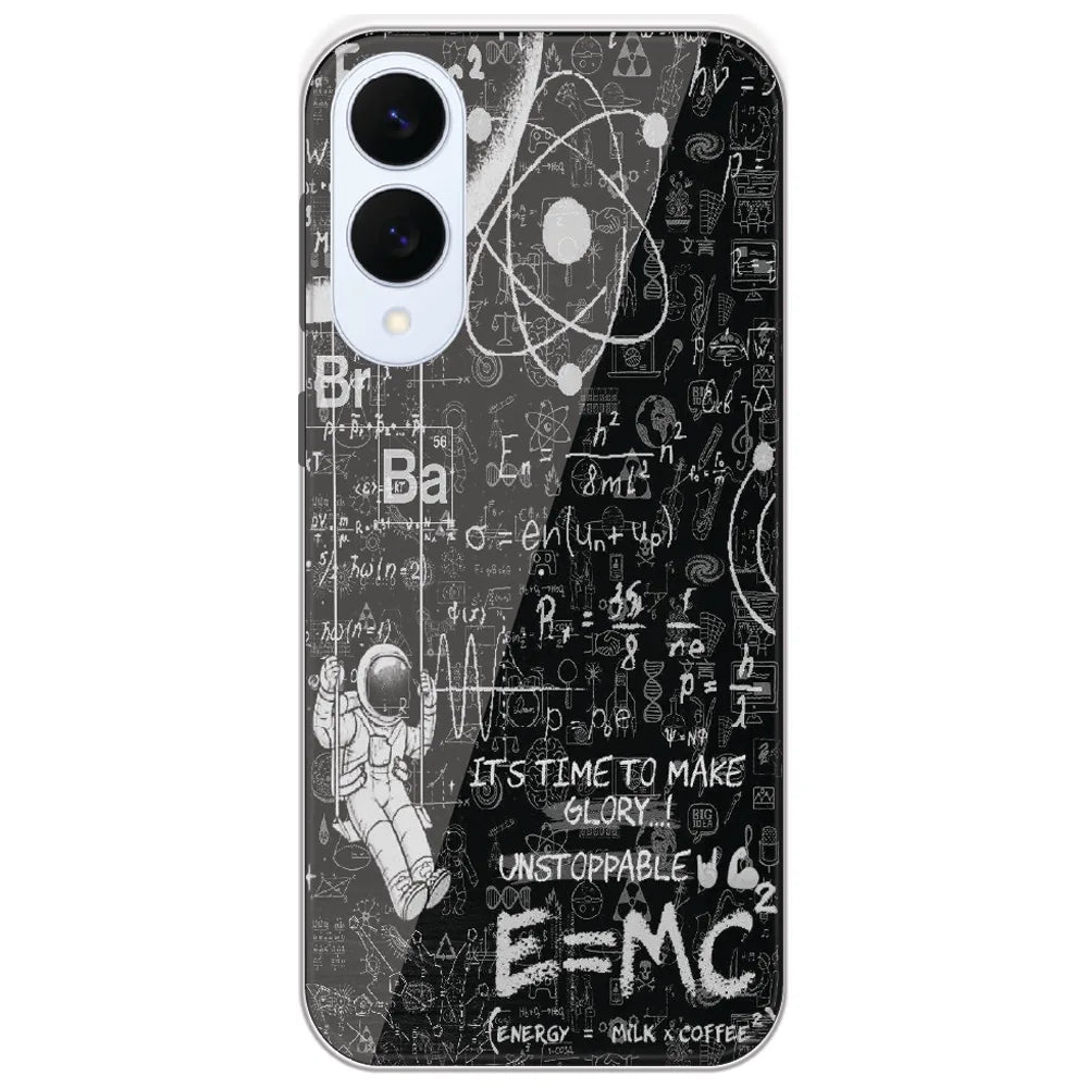 Physics Chalkboard - Printed Silicone Case for Samsung Galaxy S25 Edge