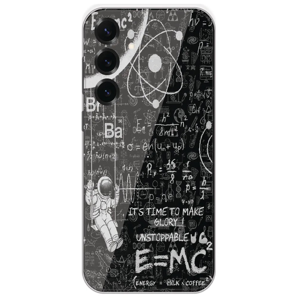 Physics Chalkboard - Printed Silicone Case for Samsung Galaxy S25 Plus