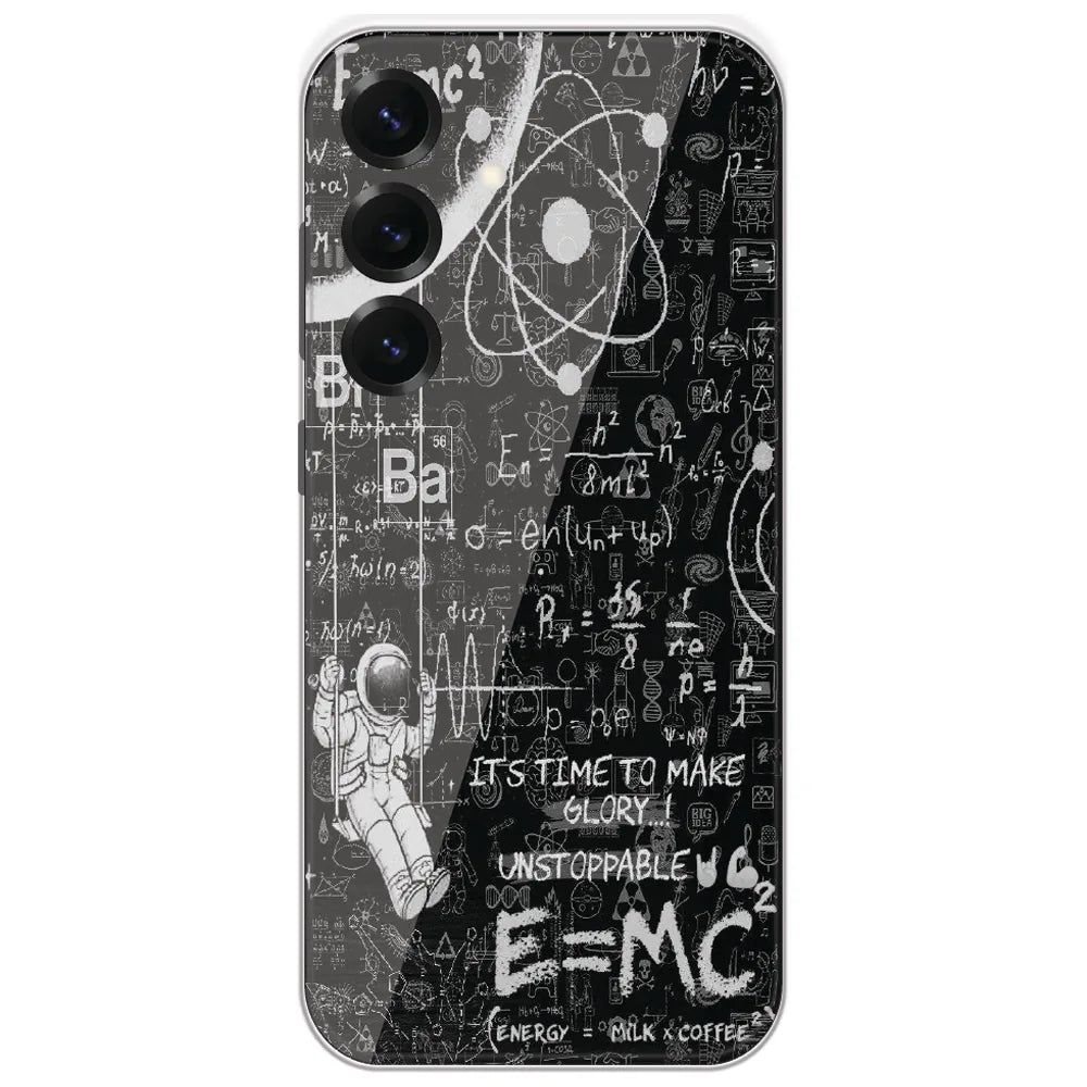 Physics Chalkboard - Printed Silicone Case for Samsung Galaxy S25