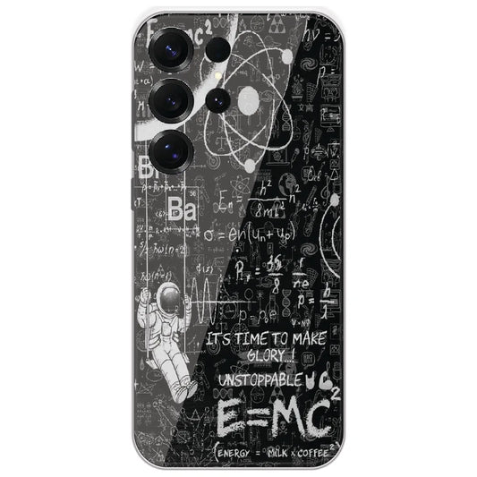 Physics Chalkboard - Printed Silicone Case for Samsung Galaxy S25 Ultra