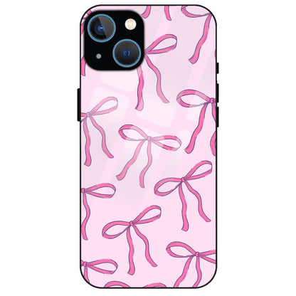 Pink Bows - Glass Case for Apple iPhone 13