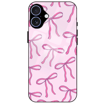 Pink Bows - Glass Case for Apple iPhone 16 Plus