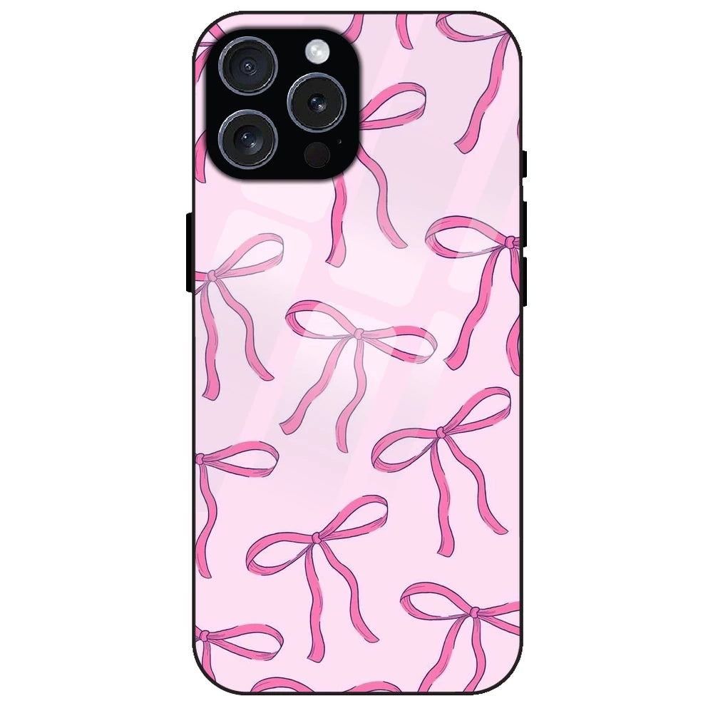 Pink Bows - Glass Case for Apple iPhone 16 Pro Max