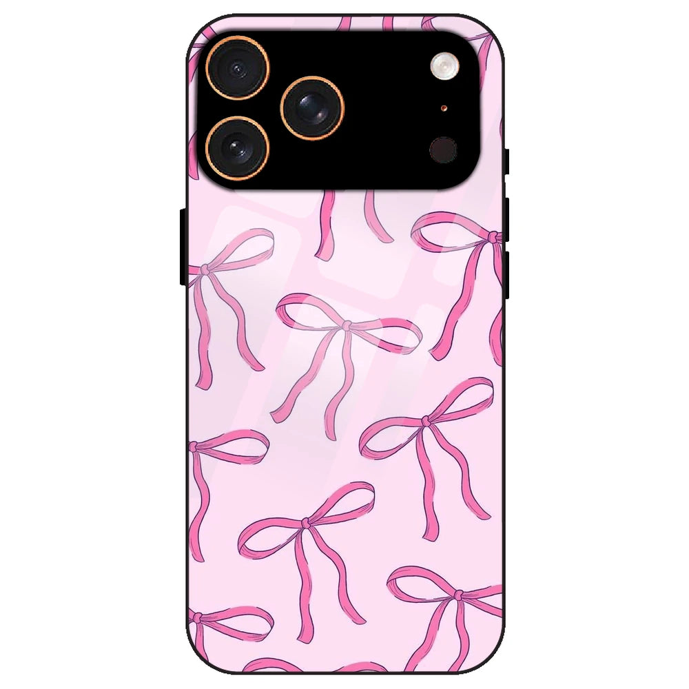 Pink Bows - Glass Case for Apple iPhone 17 Pro Max