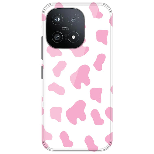 Pink Cow Print - Clear Printed Silicone Case for iQOO 15