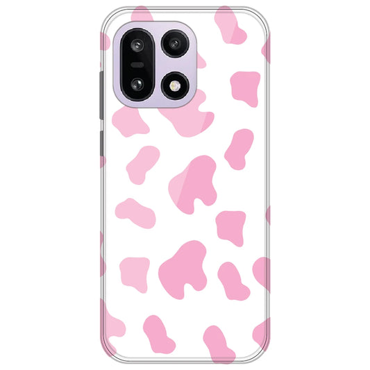 Pink Cow Print - Clear Printed Silicone Case for OnePlus 15