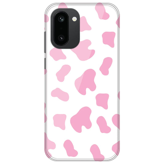 Pink Cow Print - Clear Printed Silicone Case for OnePlus 15R