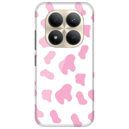 Pink Cow Print - Clear Printed Silicone Case for Redmi Note 15 Pro Plus 5G