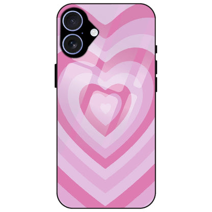 Pink Hearts - Glass Case for Apple iPhone 17