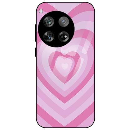 Pink Hearts - Glass Case for OnePlus 12