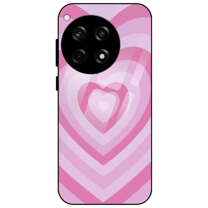 Pink Hearts - Glass Case for OnePlus 12R