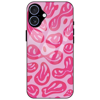 Pink Smilies - Glass Case for Apple iPhone 17