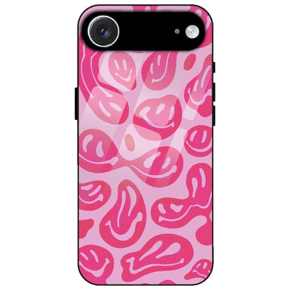 Pink Smilies - Glass Case for Apple iPhone Air