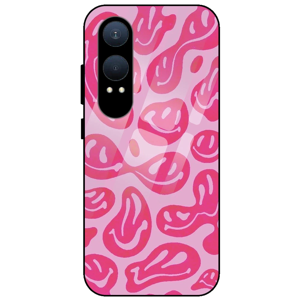 Pink Smilies - Glass Case for OnePlus Nord CE 4 Lite
