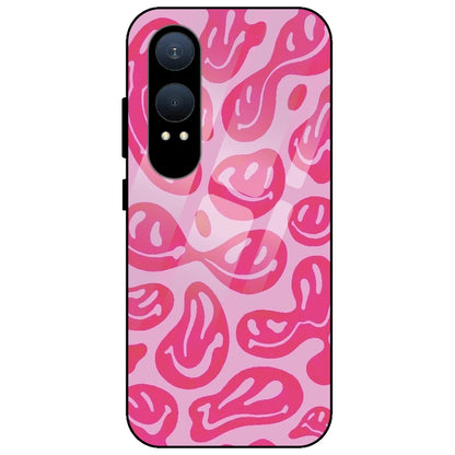 Pink Smilies - Glass Case for OnePlus Nord CE 4 Lite