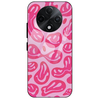 Pink Smilies - Glass Case for Oppo F27
