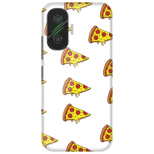 Pizza - Clear Printed Silicone Case for Poco F7
