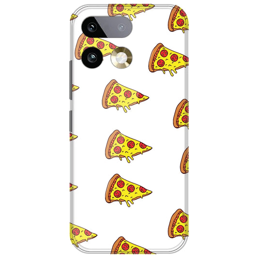 Pizza - Clear Printed Silicone Case for Realme 16 Pro Plus