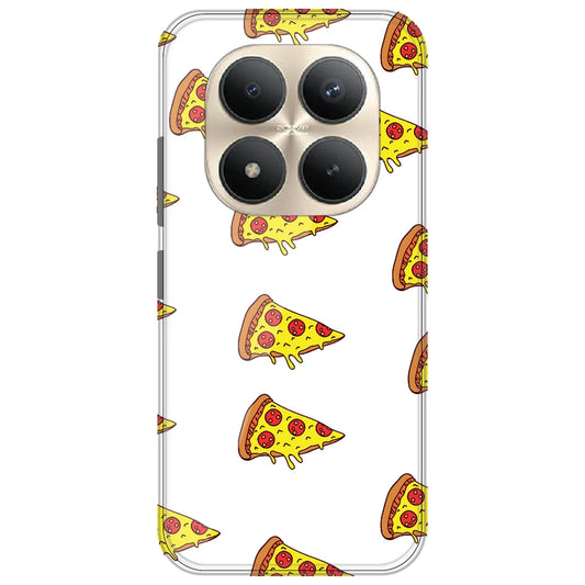 Pizza - Clear Printed Silicone Case for Redmi Note 15 Pro Plus 5G