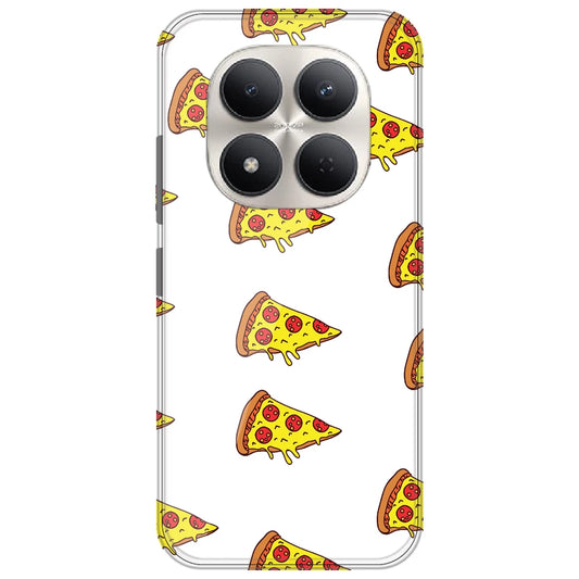 Pizza - Clear Printed Silicone Case for Redmi Note 15 Pro