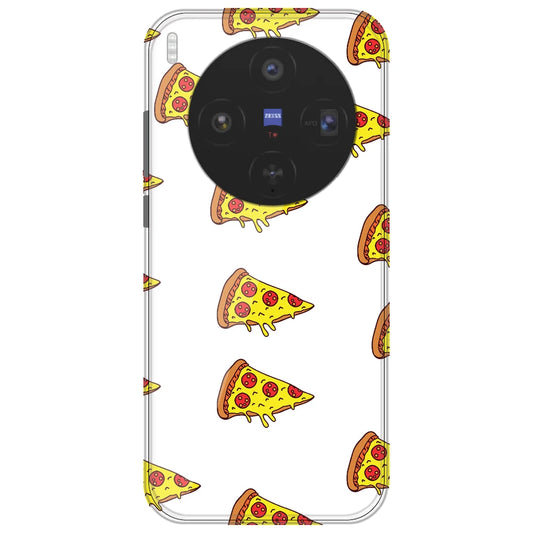 Pizza - Clear Printed Silicone Case for Vivo X300