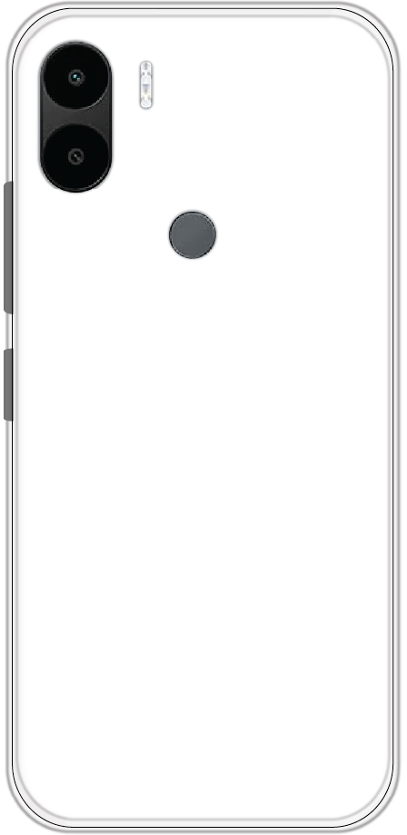 Poco C51 back cover mockup - customisable soft silicone case