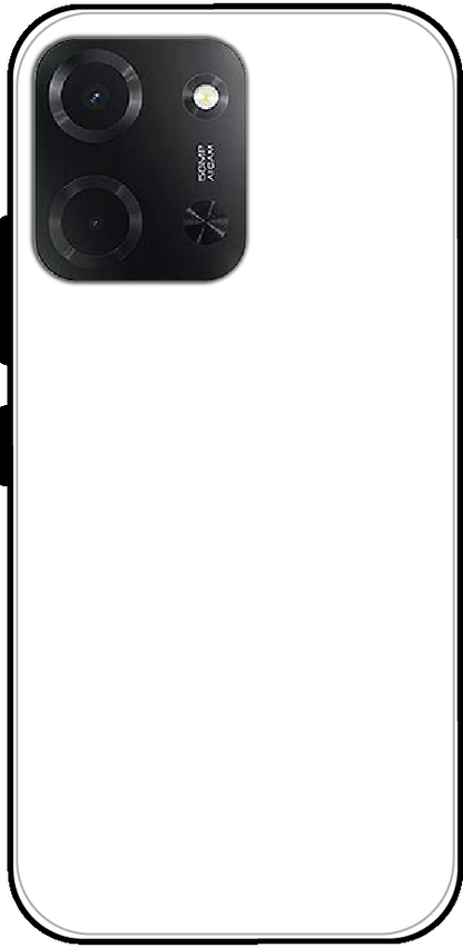 Poco C85 back cover mockup - customisable glossy metal silicone case