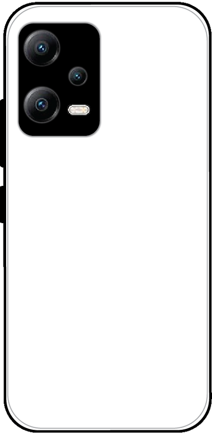 Poco X5 back cover mockup - customisable glossy metal silicone case