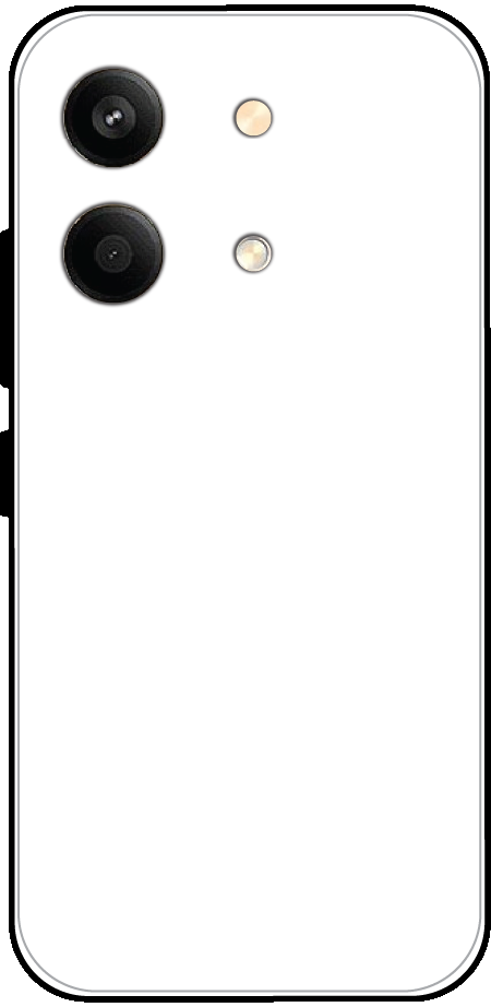 Poco X6 Neo back cover mockup - customisable glossy metal silicone case